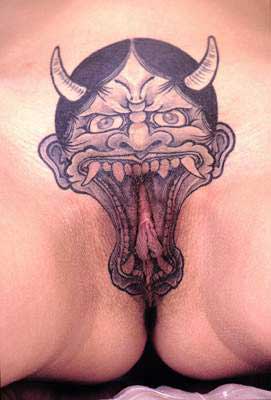 devil vagina tattoo