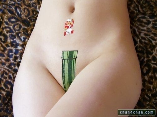 mario vagina tattoo